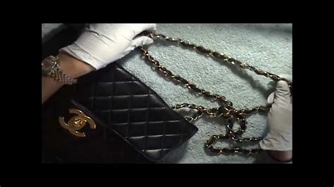 uneven chain on chanel bag|Chanel bag markings.